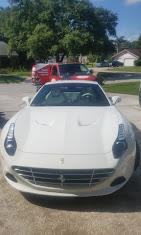 White Ferrari after a professional mobile detail